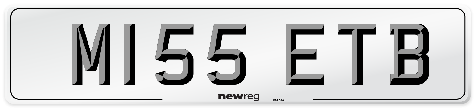 M155 ETB Front Number Plate