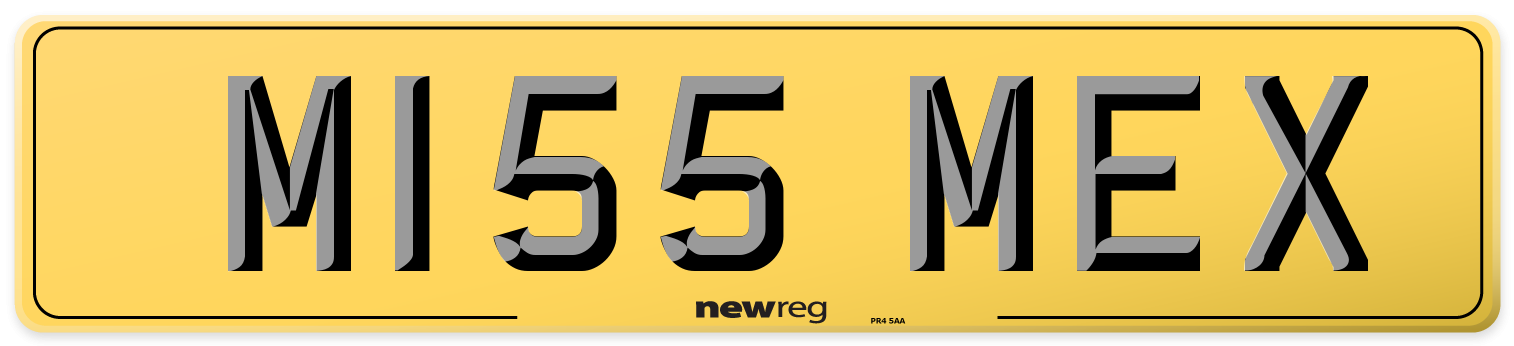 M155 MEX Rear Number Plate