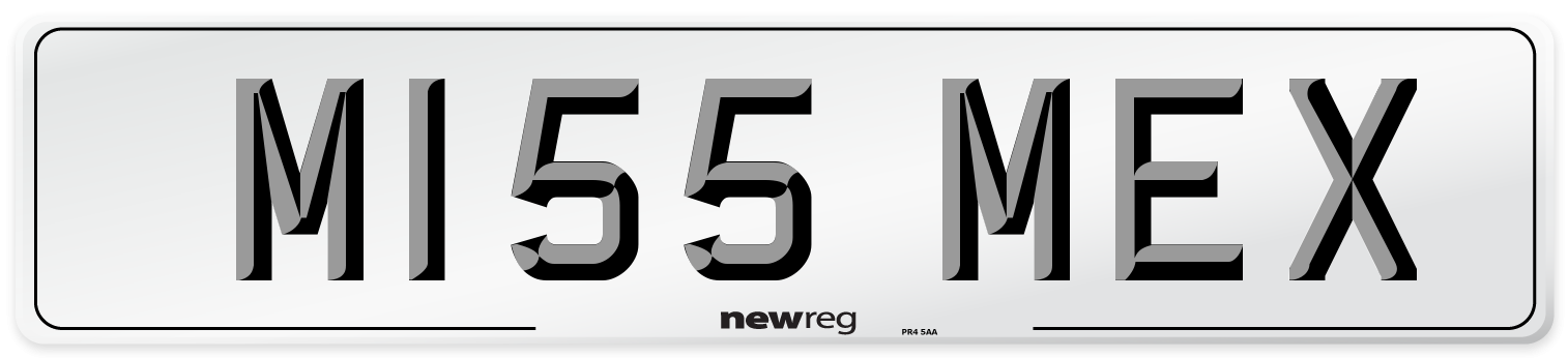 M155 MEX Front Number Plate
