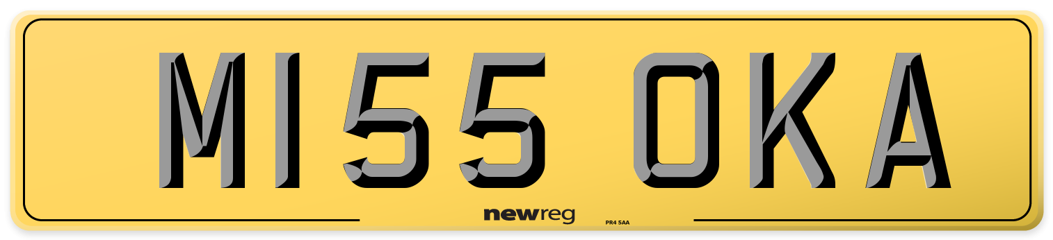 M155 OKA Rear Number Plate