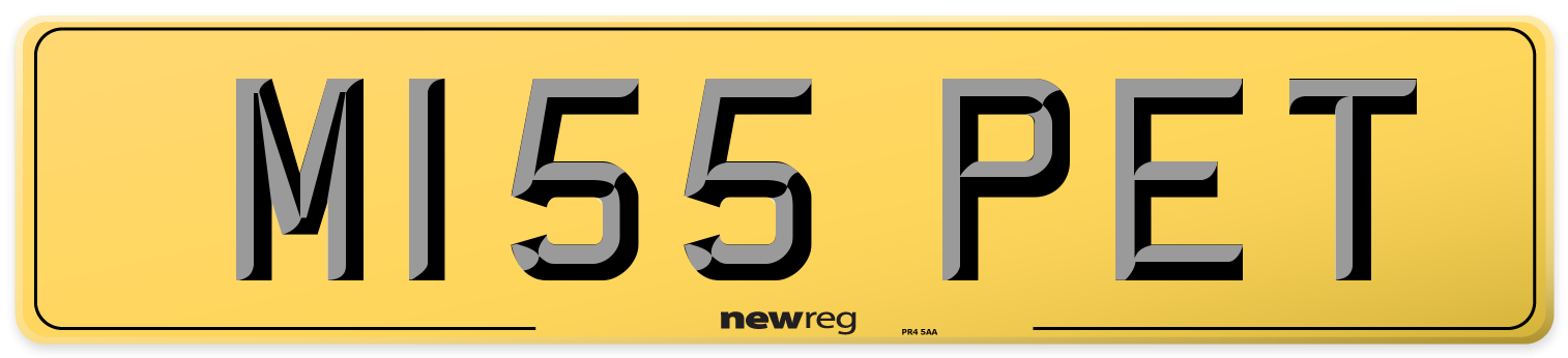 M155 PET Rear Number Plate