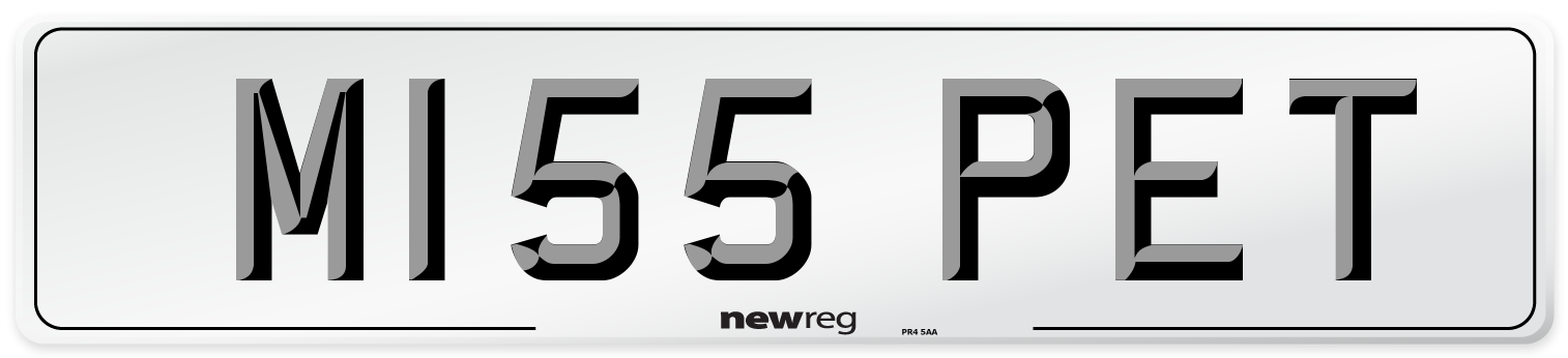 M155 PET Front Number Plate