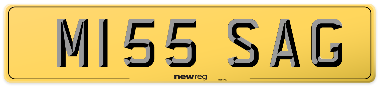 M155 SAG Rear Number Plate