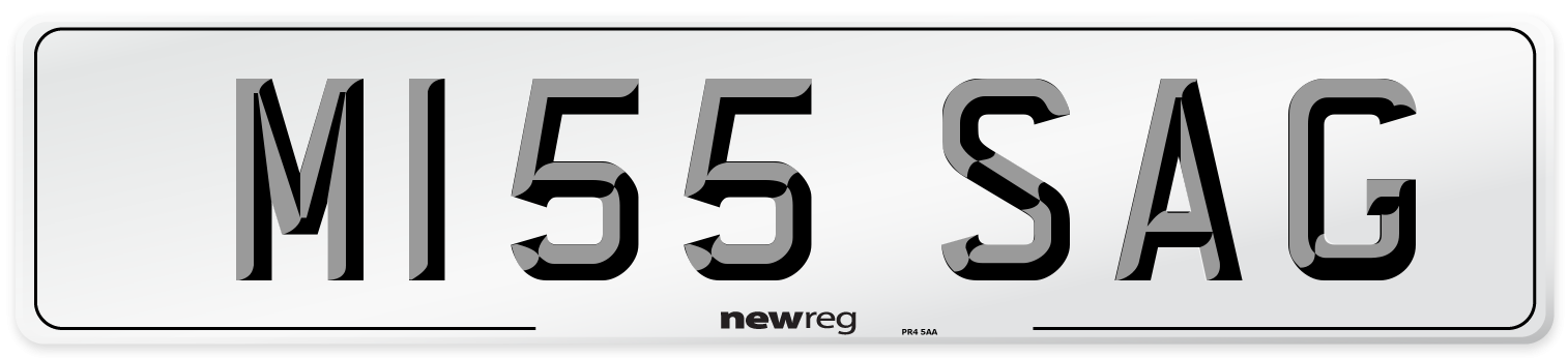 M155 SAG Front Number Plate