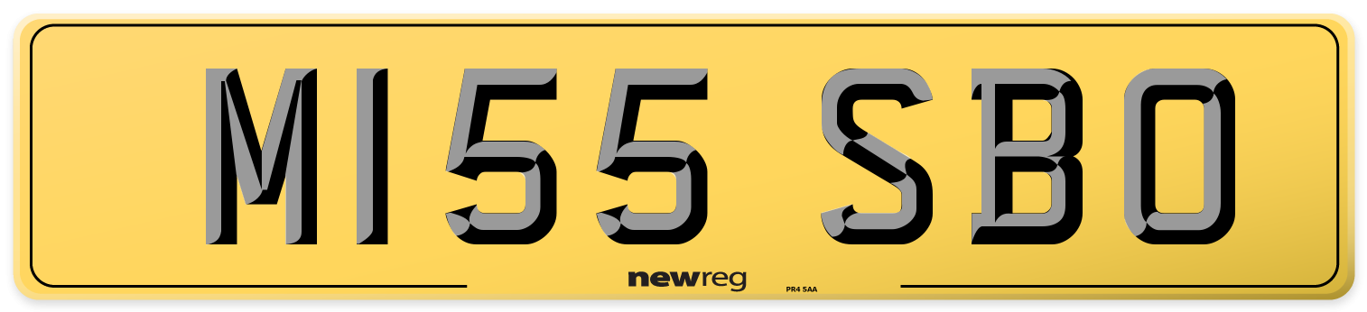 M155 SBO Rear Number Plate