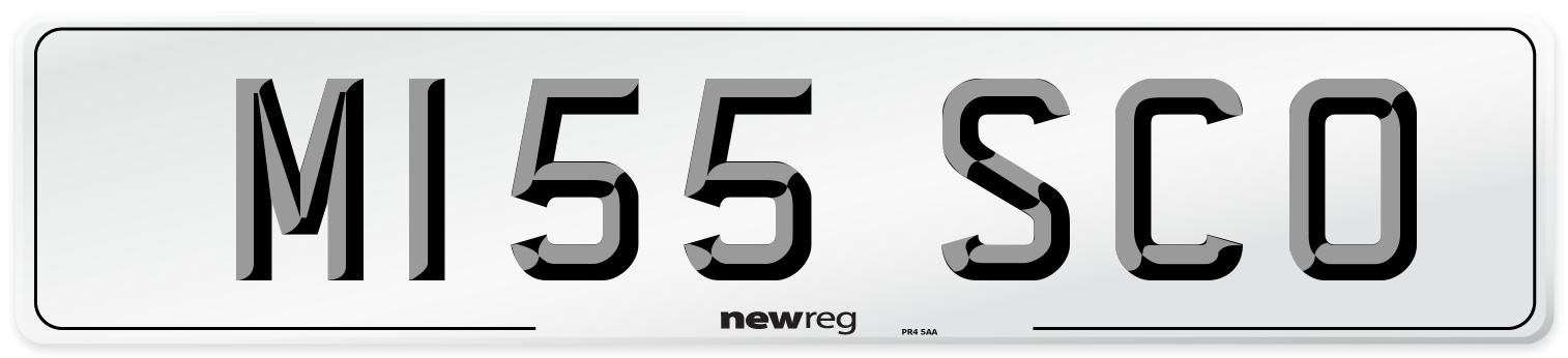 M155 SCO Front Number Plate