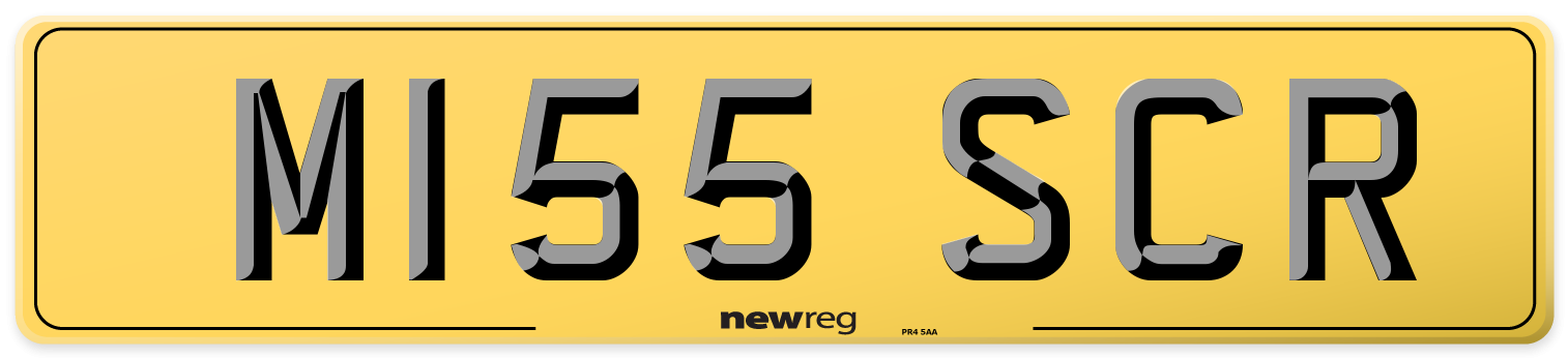 M155 SCR Rear Number Plate