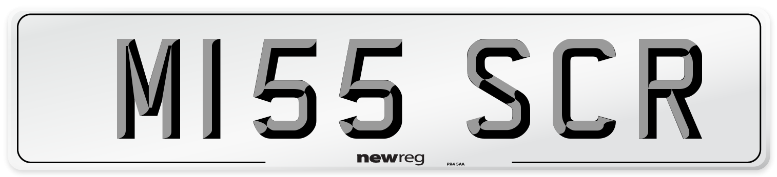 M155 SCR Front Number Plate