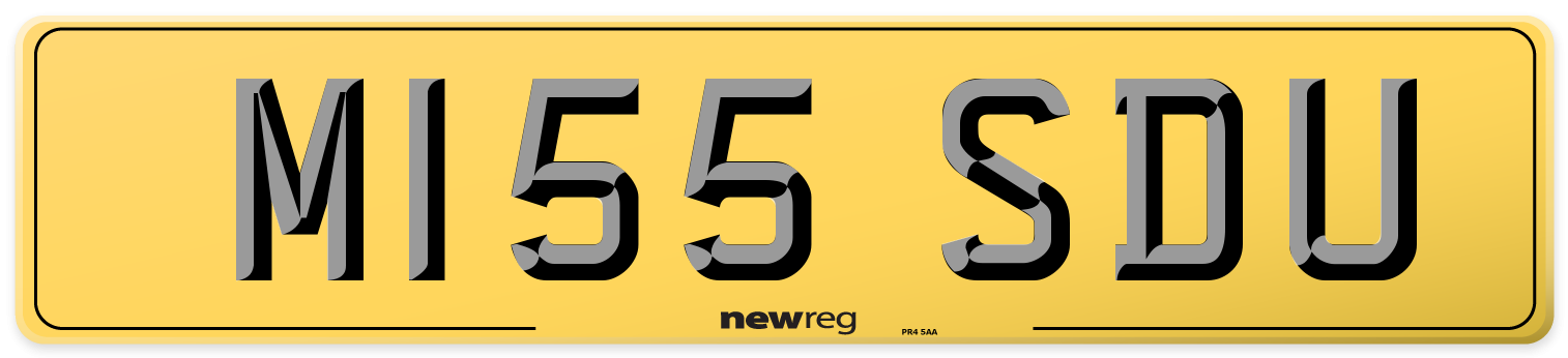 M155 SDU Rear Number Plate