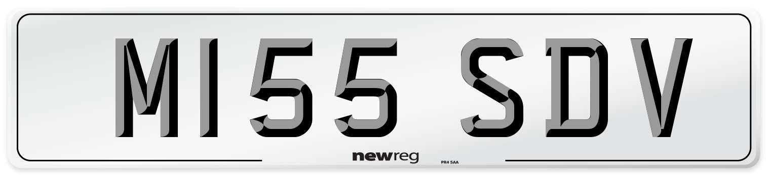 M155 SDV Front Number Plate