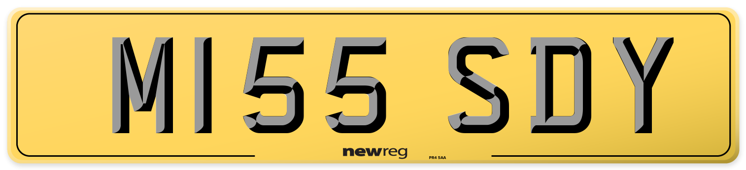 M155 SDY Rear Number Plate