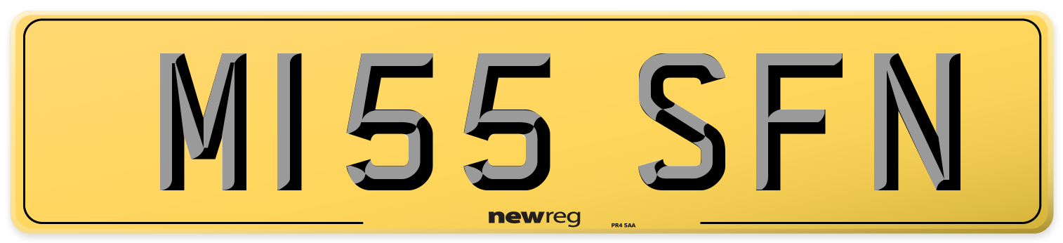 M155 SFN Rear Number Plate