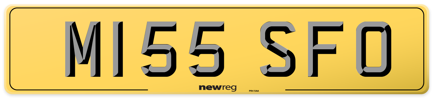 M155 SFO Rear Number Plate