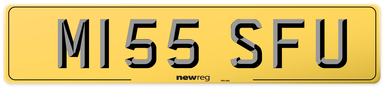 M155 SFU Rear Number Plate