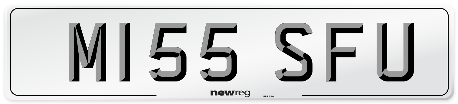 M155 SFU Front Number Plate