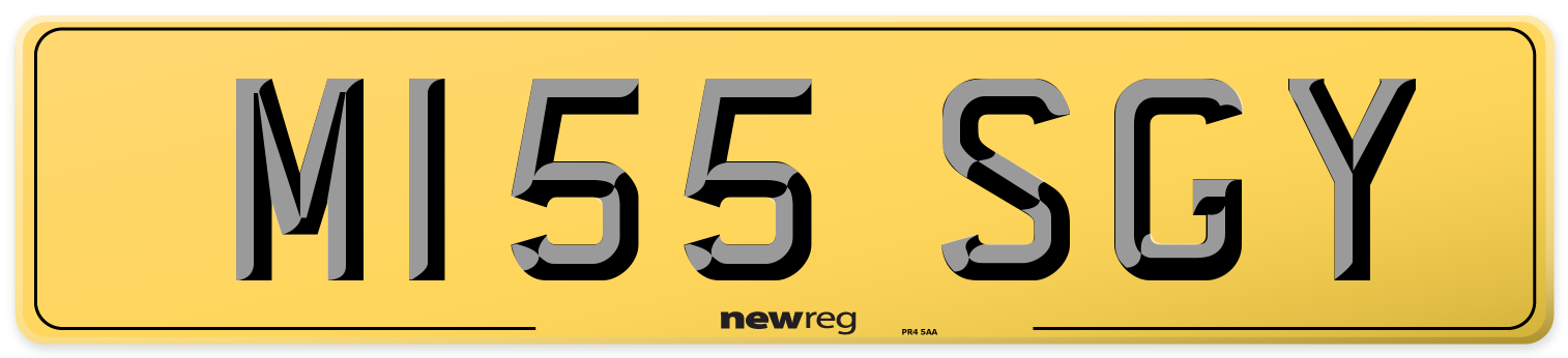 M155 SGY Rear Number Plate