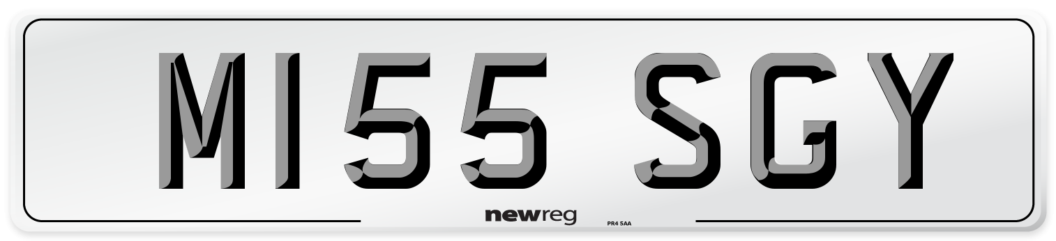 M155 SGY Front Number Plate