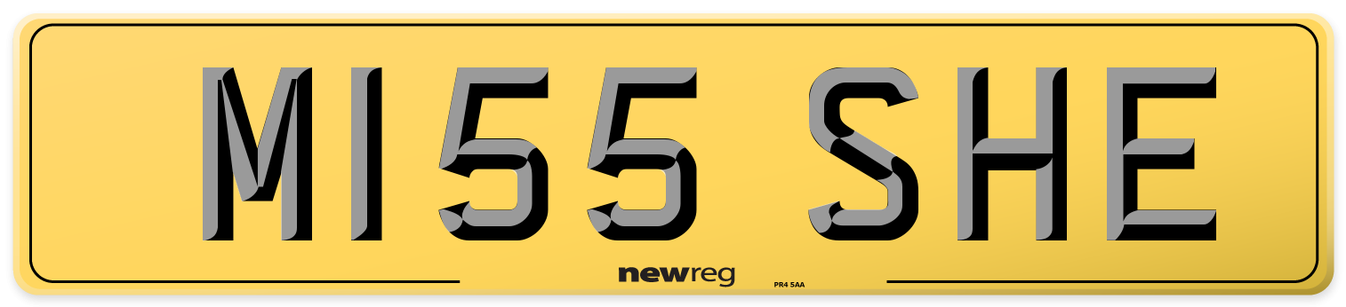 M155 SHE Rear Number Plate