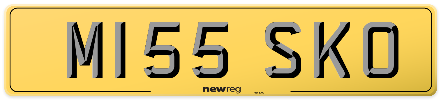M155 SKO Rear Number Plate