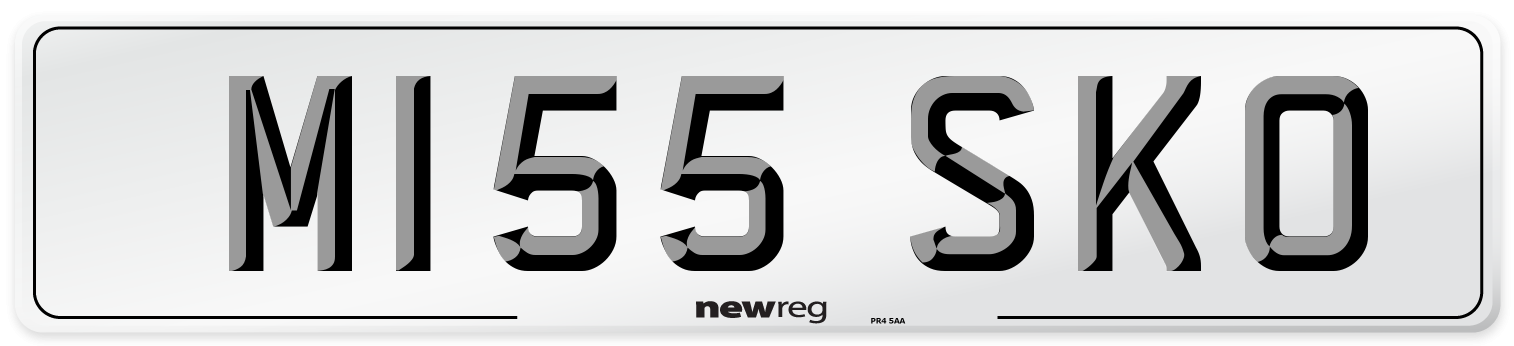 M155 SKO Front Number Plate