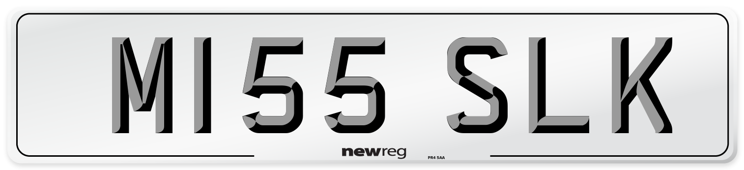 M155 SLK Front Number Plate