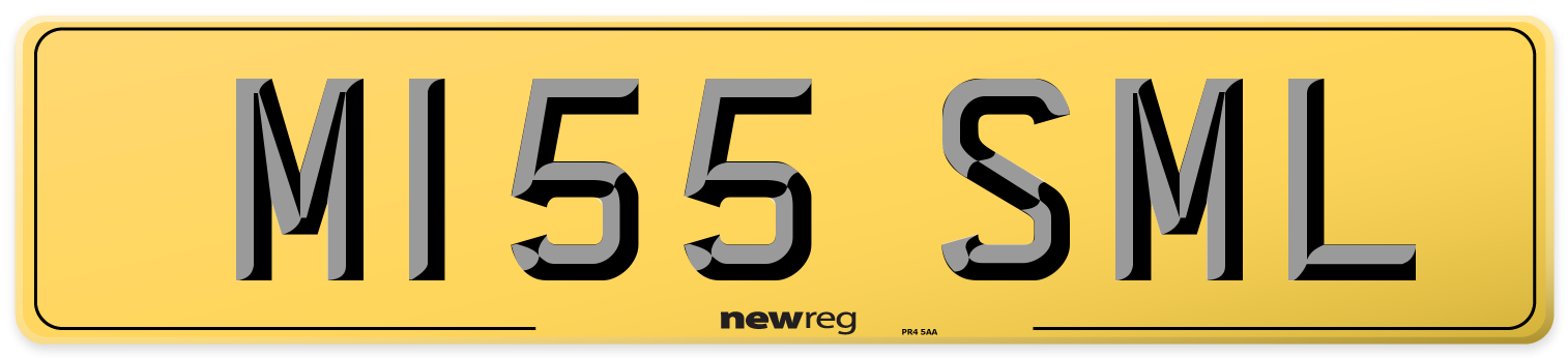 M155 SML Rear Number Plate