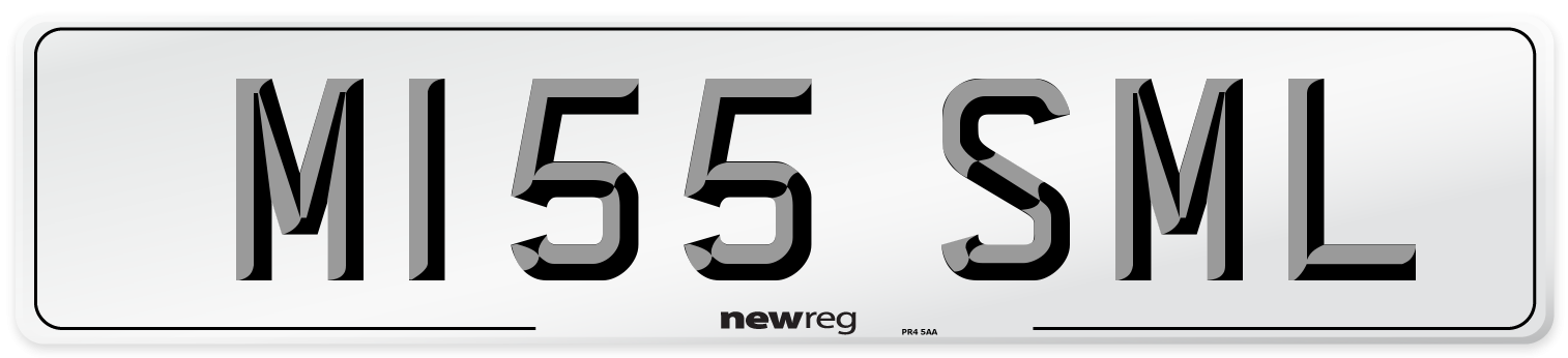 M155 SML Front Number Plate