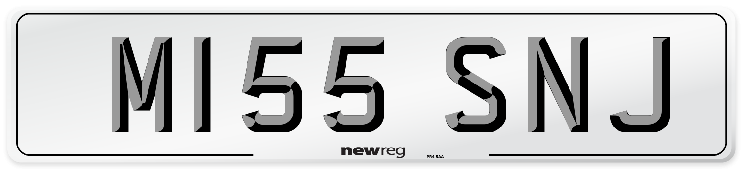 M155 SNJ Front Number Plate