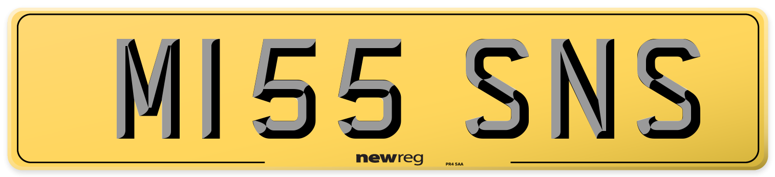 M155 SNS Rear Number Plate