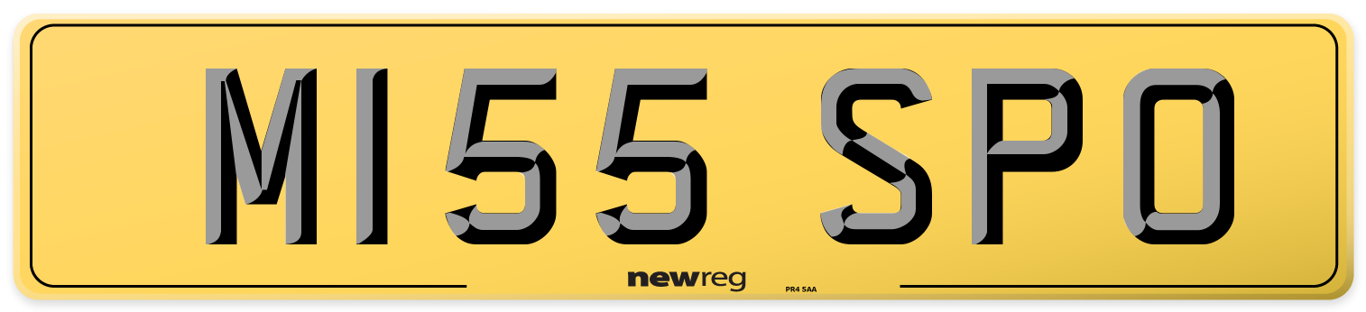 M155 SPO Rear Number Plate