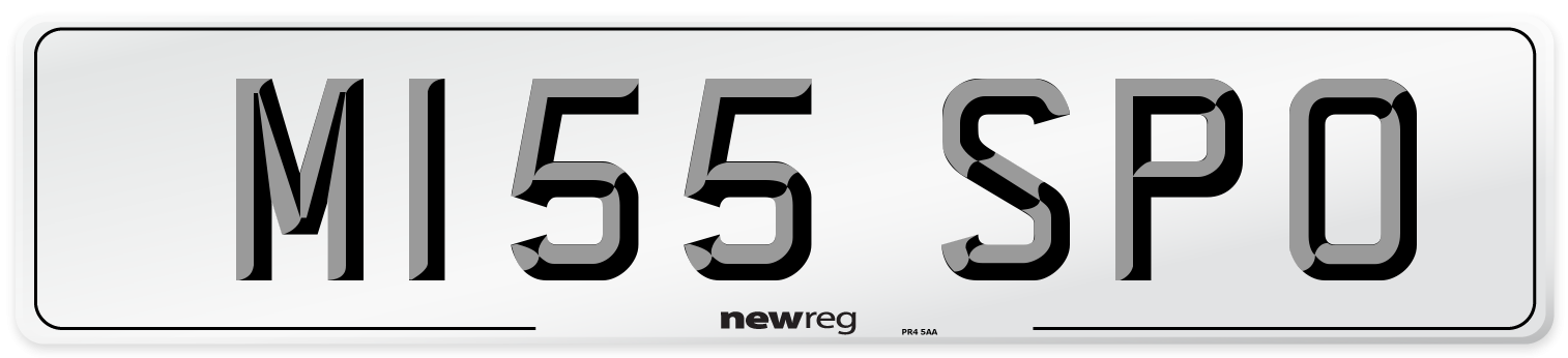 M155 SPO Front Number Plate
