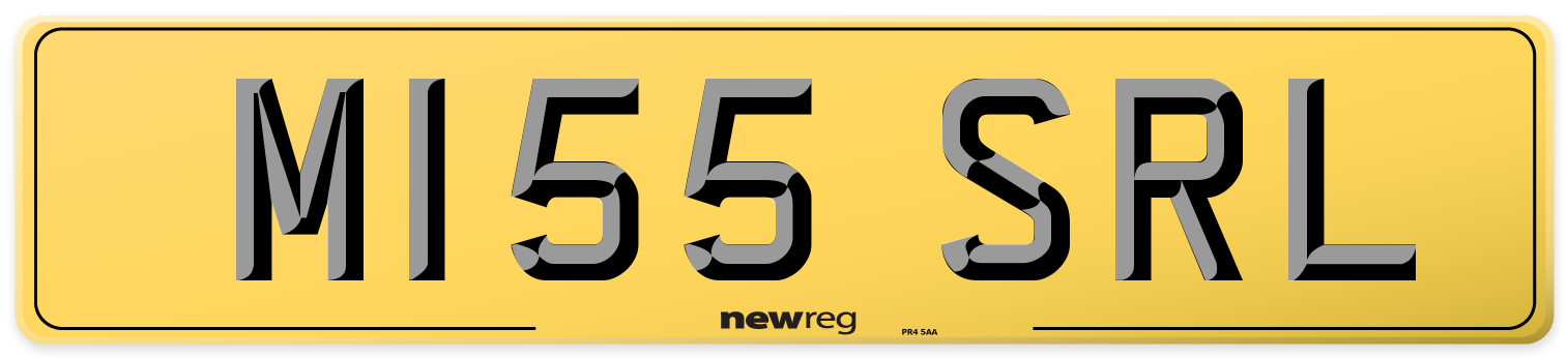 M155 SRL Rear Number Plate