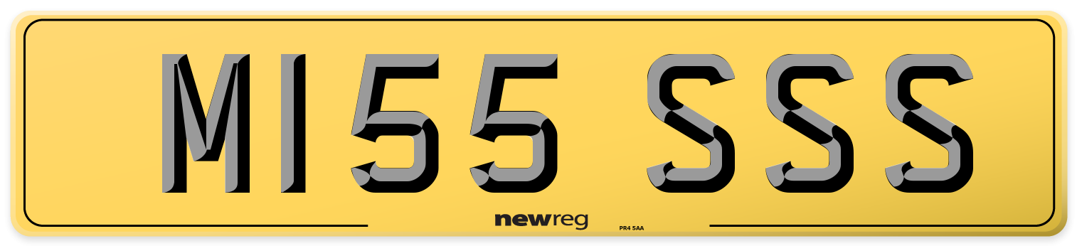 M155 SSS Rear Number Plate