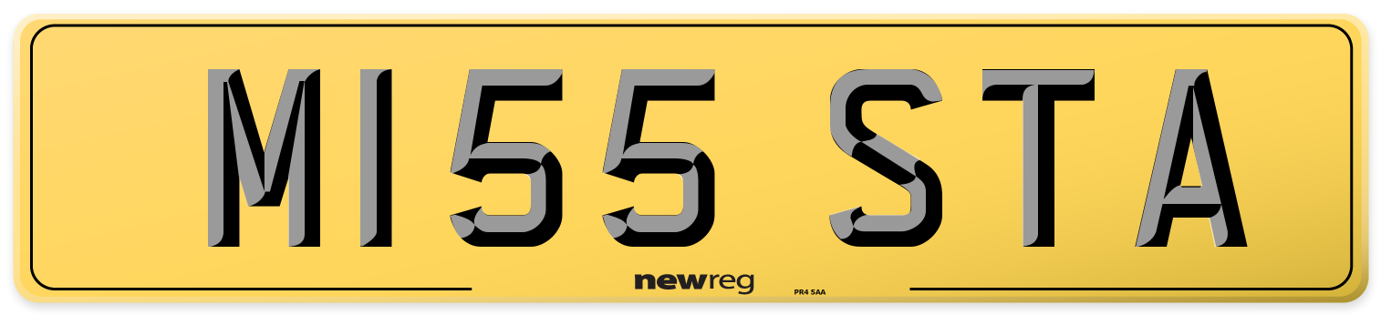 M155 STA Rear Number Plate