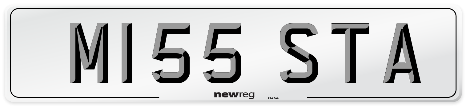 M155 STA Front Number Plate