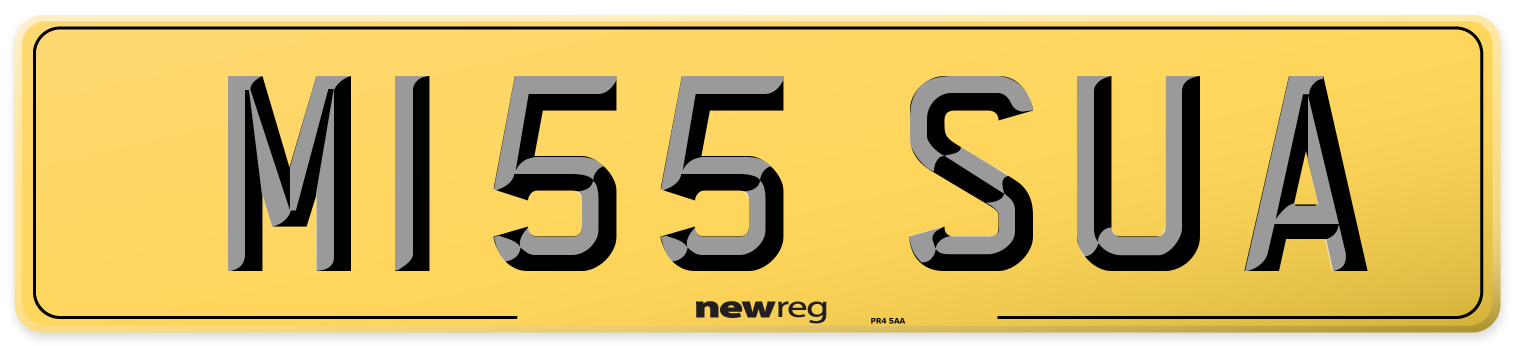 M155 SUA Rear Number Plate