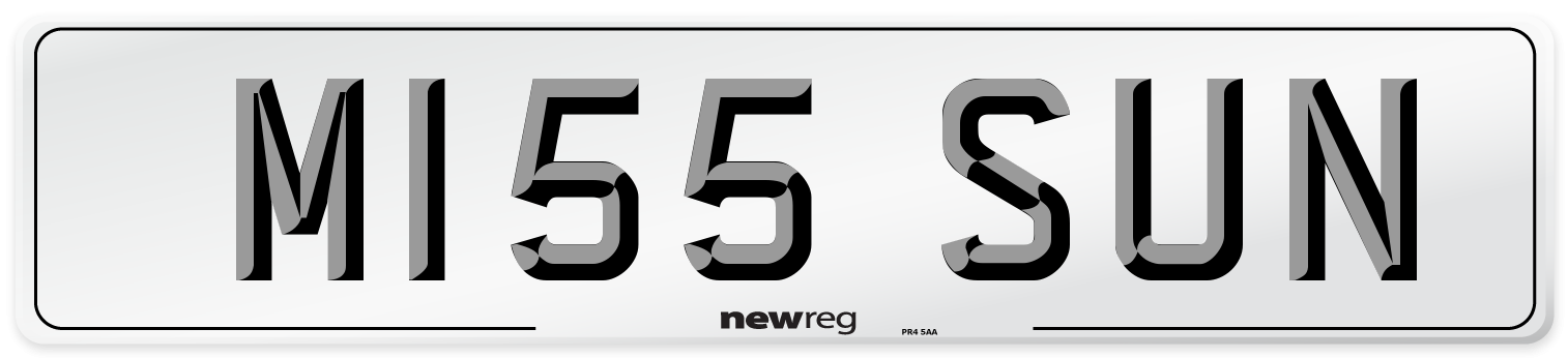 M155 SUN Front Number Plate