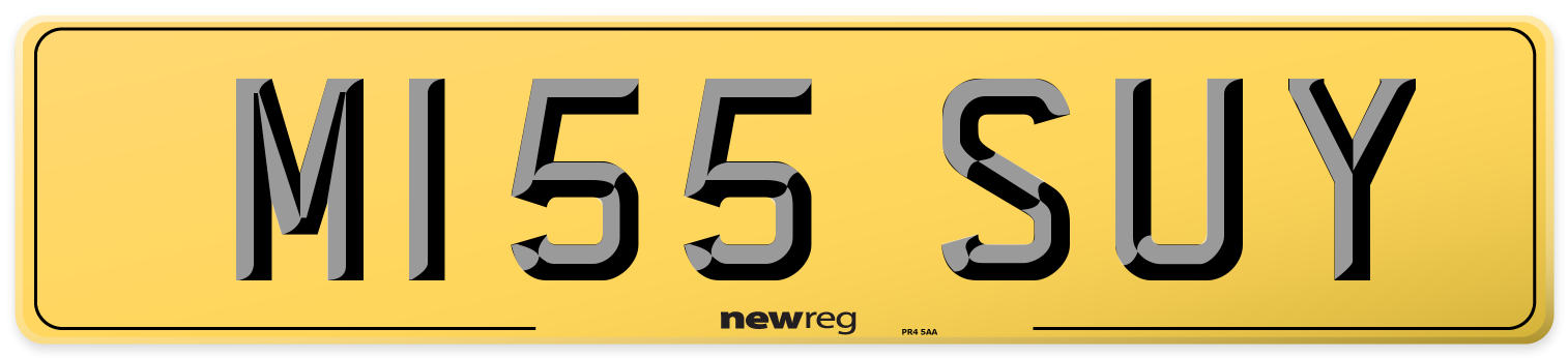 M155 SUY Rear Number Plate