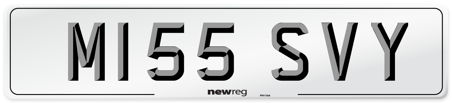 M155 SVY Front Number Plate