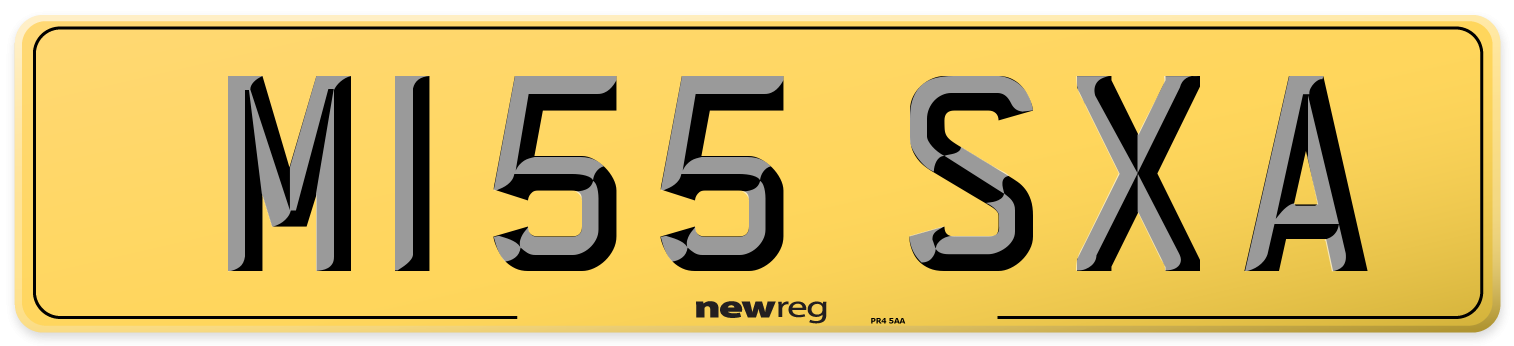 M155 SXA Rear Number Plate