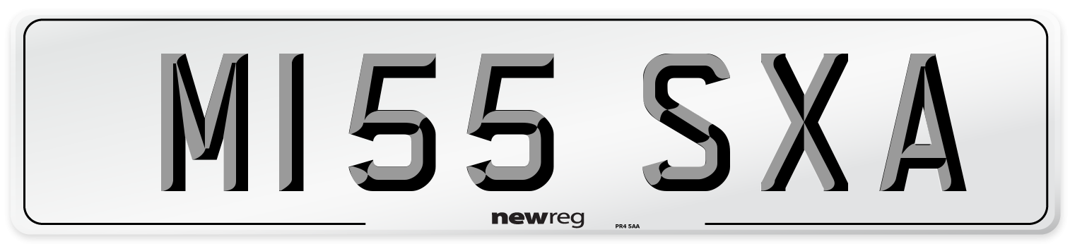 M155 SXA Front Number Plate
