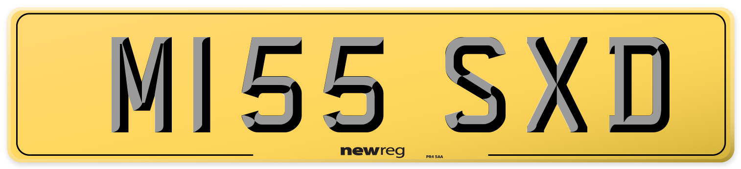 M155 SXD Rear Number Plate