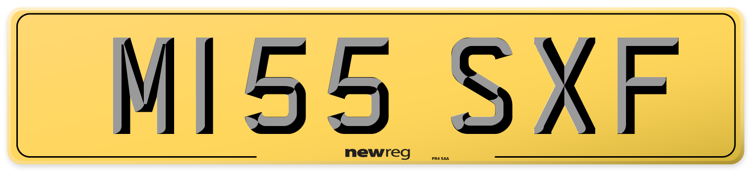 M155 SXF Rear Number Plate