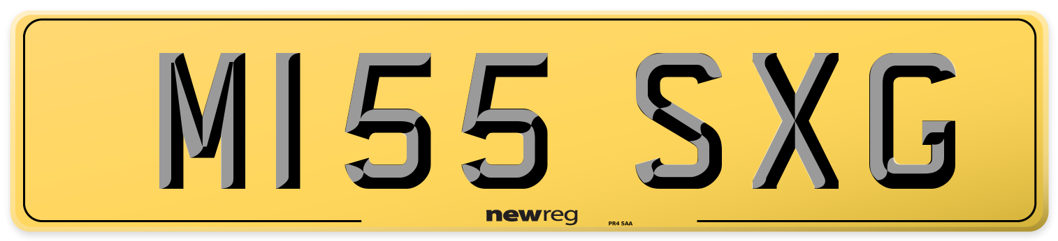M155 SXG Rear Number Plate