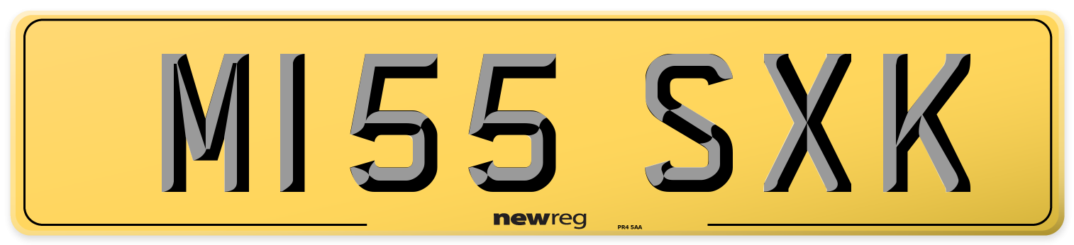 M155 SXK Rear Number Plate