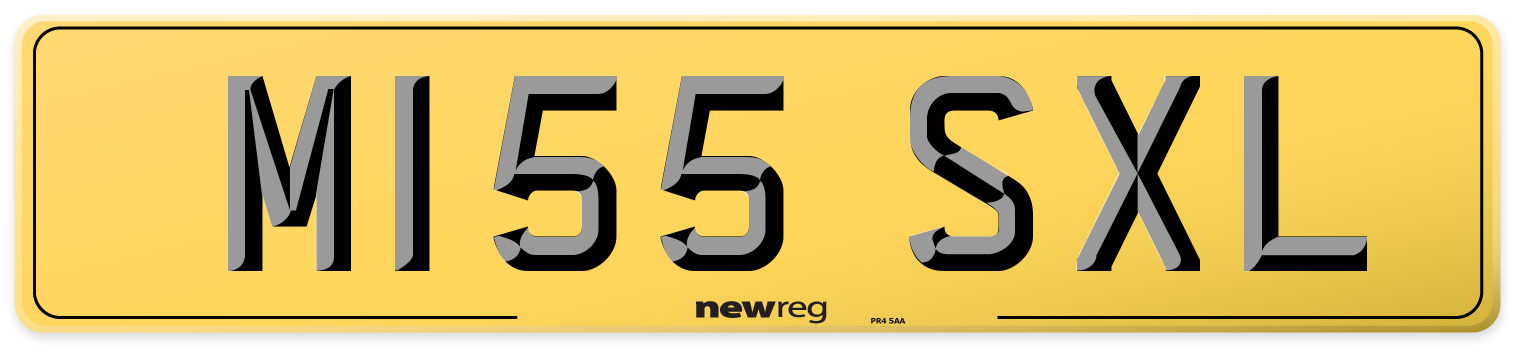 M155 SXL Rear Number Plate