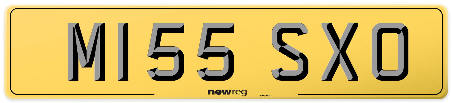 M155 SXO Rear Number Plate