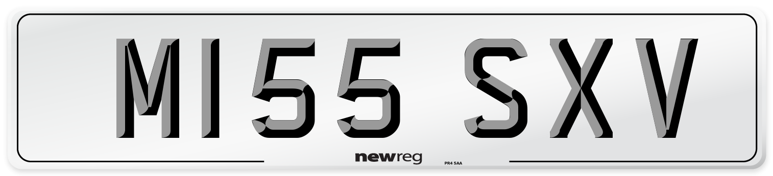 M155 SXV Front Number Plate