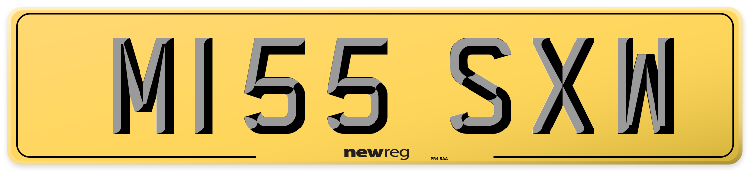 M155 SXW Rear Number Plate