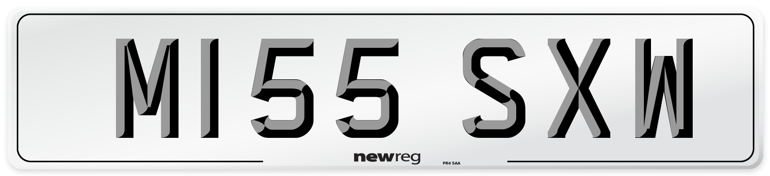 M155 SXW Front Number Plate